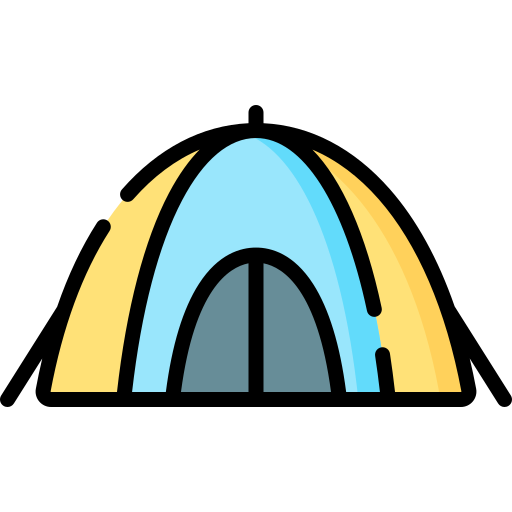 Tent Special Lineal color icon