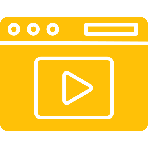 contenido de video icono gratis
