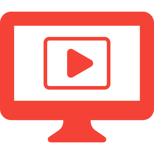 contenido de video icono gratis