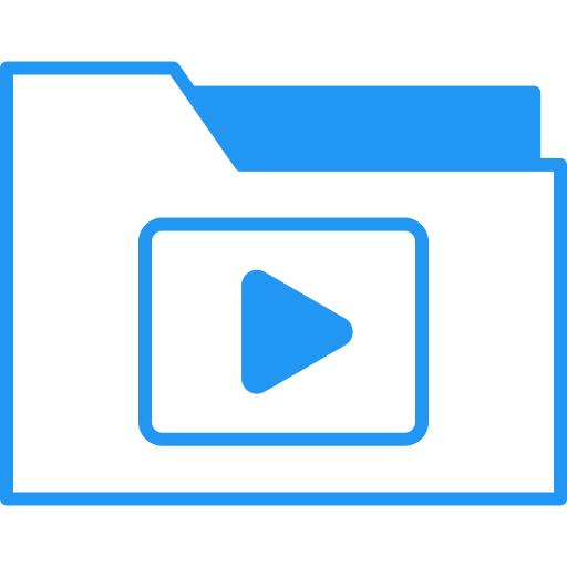 pasta de vídeo grátis ícone pasta de vídeo grátis ícone