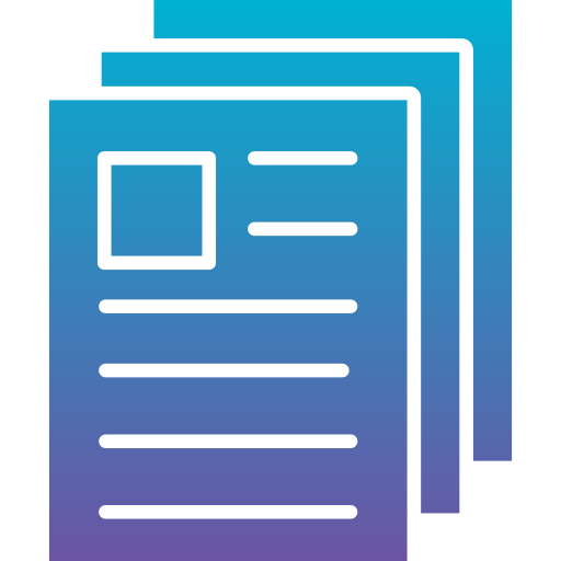 informe de noticias icono gratis