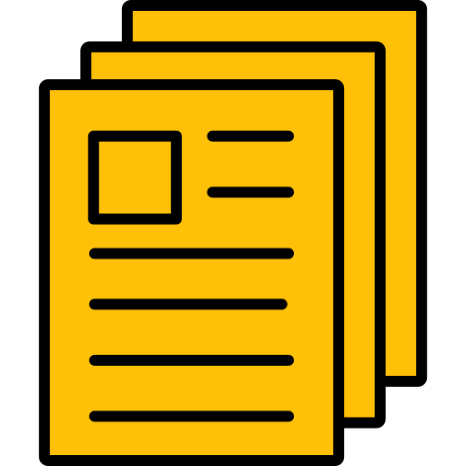 informe de noticias icono gratis