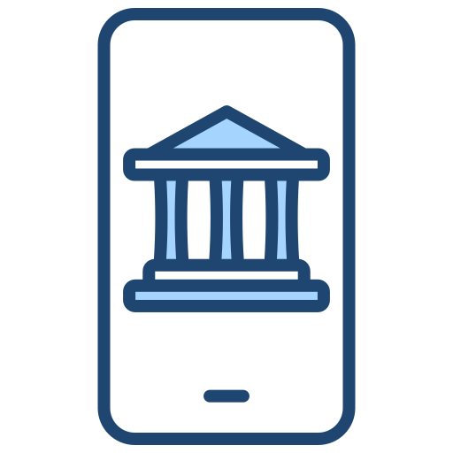 la banca móvil icono gratis