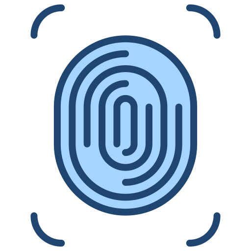 Biometric Generic Blue Icon