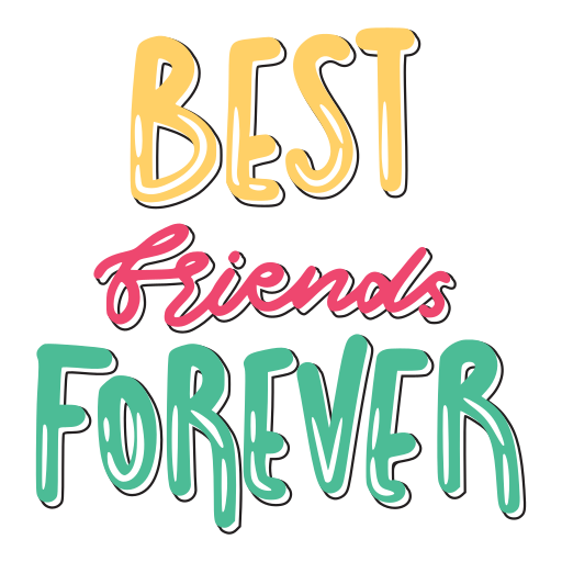 Best Friends Forever Sticker for iOS & Android