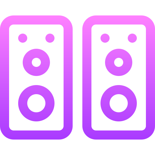 altavoz de música icono gratis