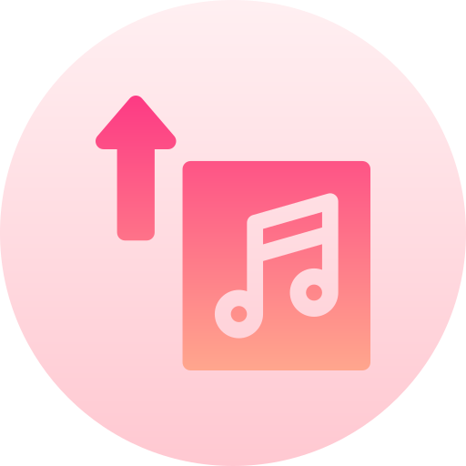 carga de música icono gratis