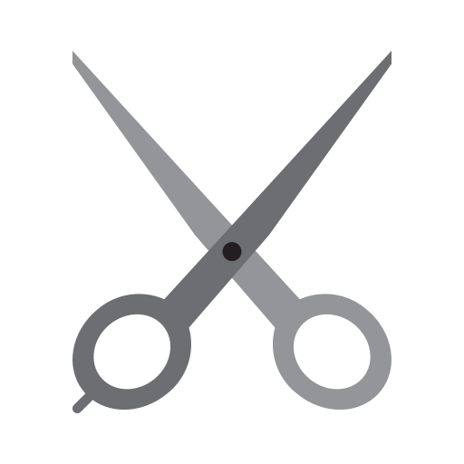 White scissors 2 icon - Free white scissor icons