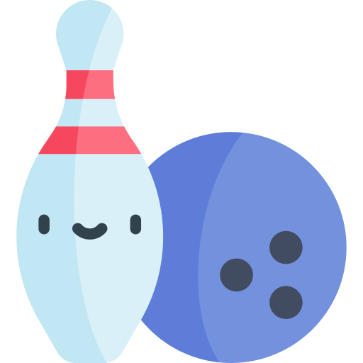 Bowling Kawaii Flat icon