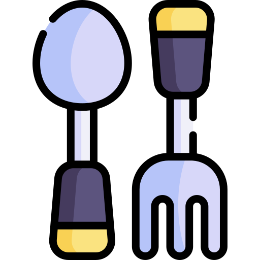 cubiertos para bebé icono gratis