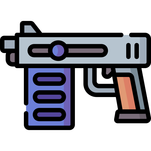 pistola ametralladora icono gratis