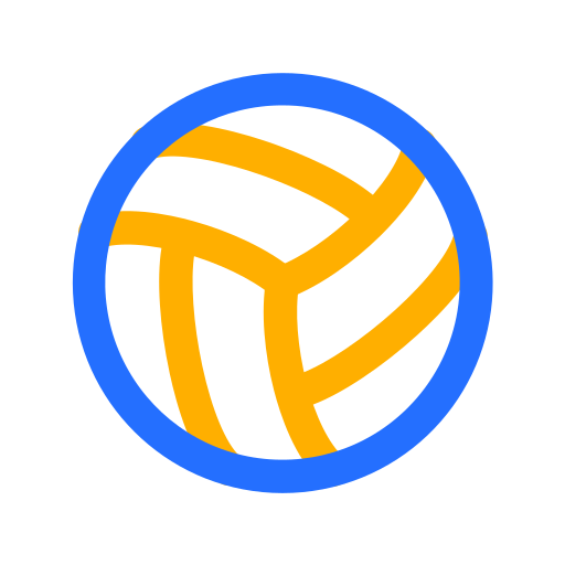 Volleyball Generic Outline Color icon