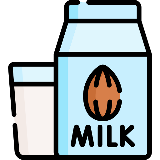 Almond Milk Special Lineal Color Icon