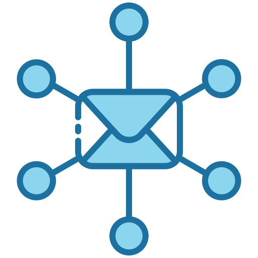 Connection Generic Blue icon