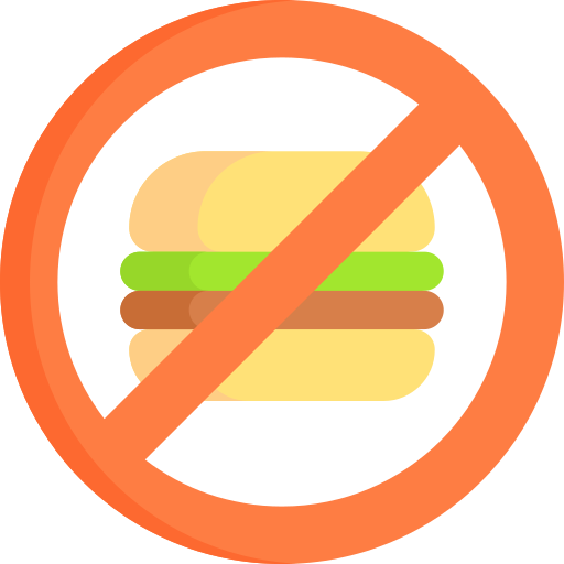 No fast food - Free signaling icons