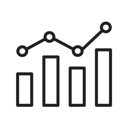 gráfico de barras icono gratis