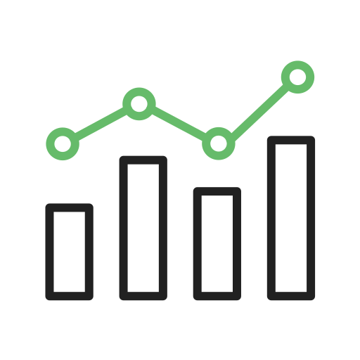 gráfico de barras icono gratis