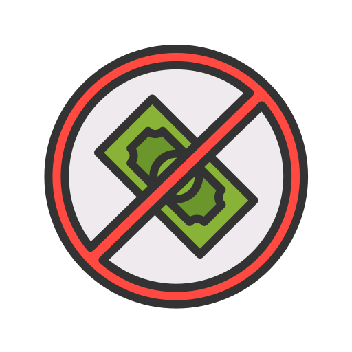 No money Generic Outline Color icon