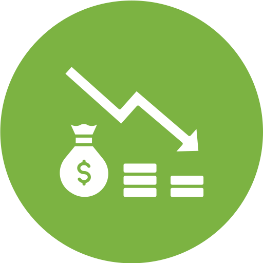 Рецессия бесплатно иконка