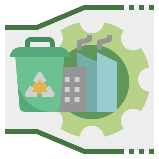 centro de reciclaje icono gratis