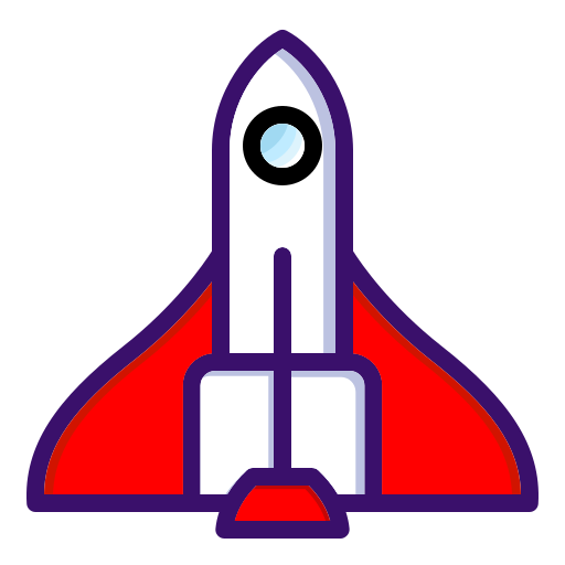 Rocket Generic Outline Color icon