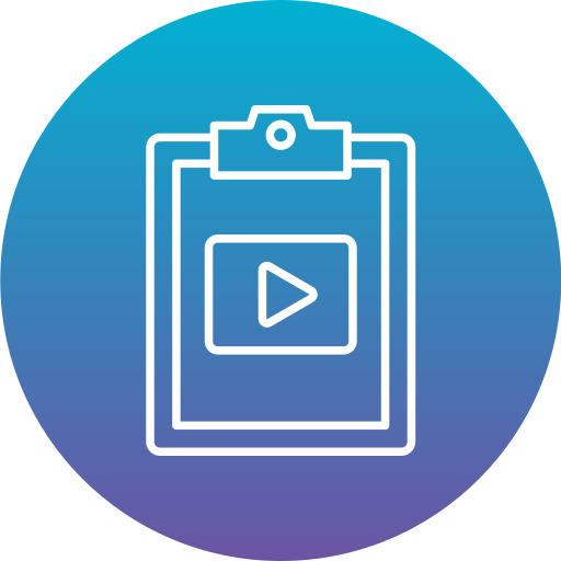 Video content Generic Flat Gradient icon