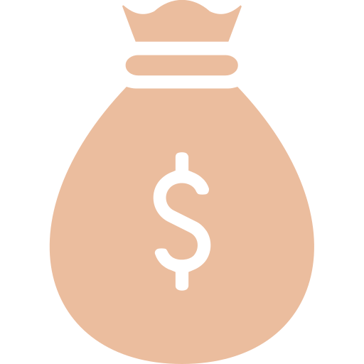 bolsa de dinero icono gratis