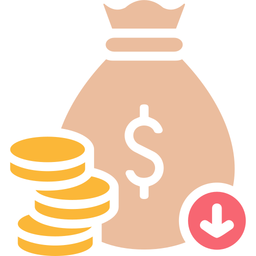 bolsa de dinero icono gratis