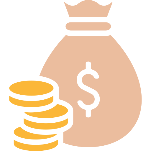 bolsa de dinero icono gratis