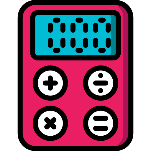 Calculator Basic Miscellany Lineal Color icon