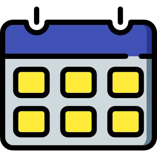 Calendar Basic Miscellany Lineal Color icon