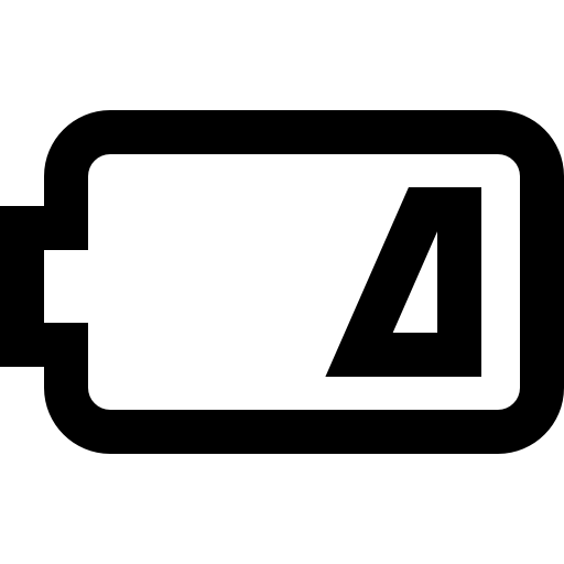 batería baja icono gratis