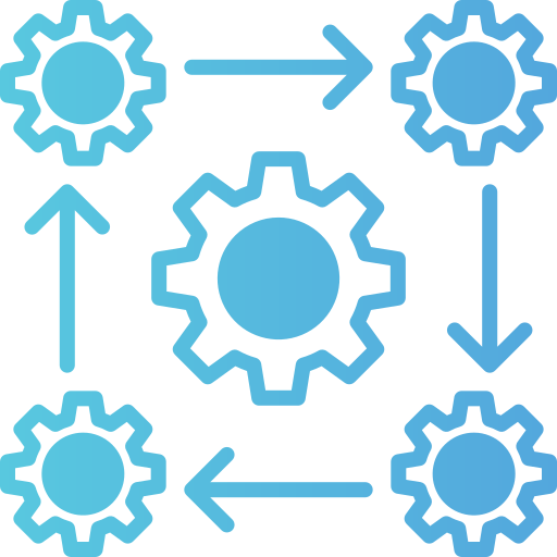 gestión de equipos icono gratis