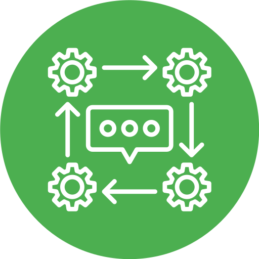 gestión de equipos icono gratis