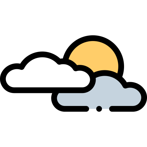 Cloudy Detailed Rounded Lineal color icon