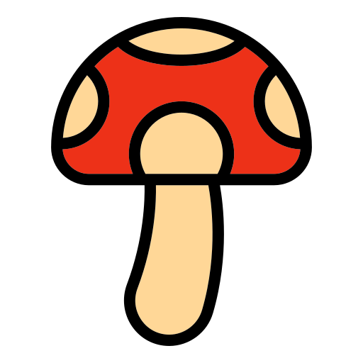 Mushroom Generic Outline Color icon