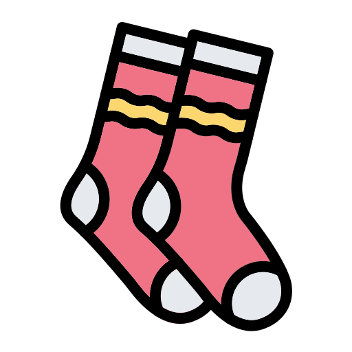 Socks Generic Outline Color icon