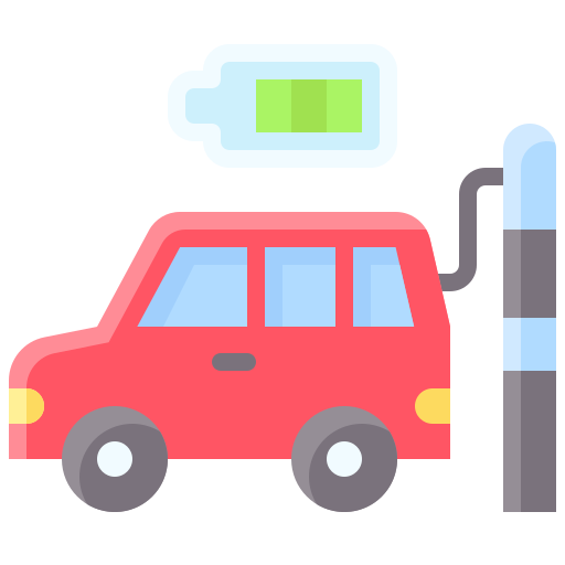coche eléctrico icono gratis