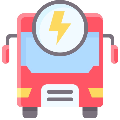 Autobús eléctrico icono gratis
