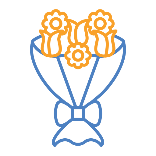 ramo de flores icono gratis