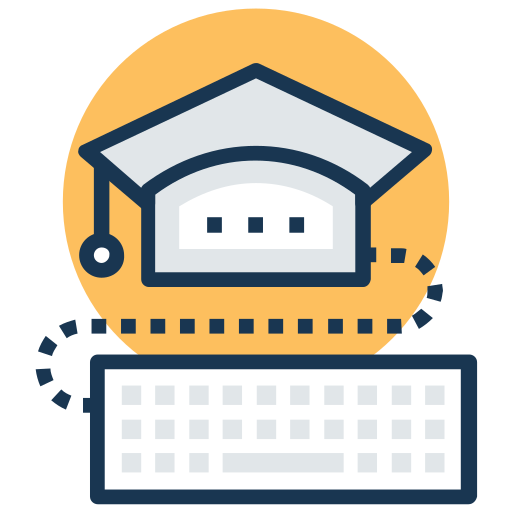 educación en línea icono gratis