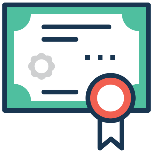 certificado icono gratis