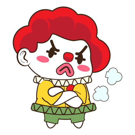 Angry free sticker