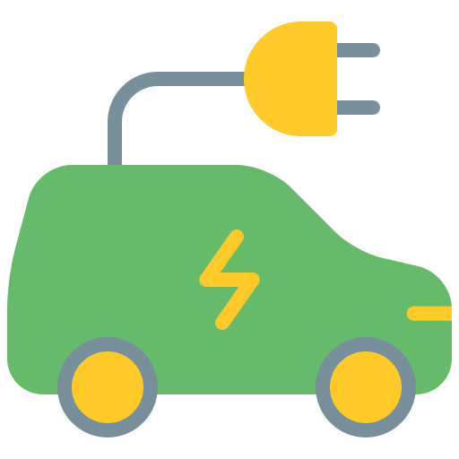 coche eléctrico icono gratis