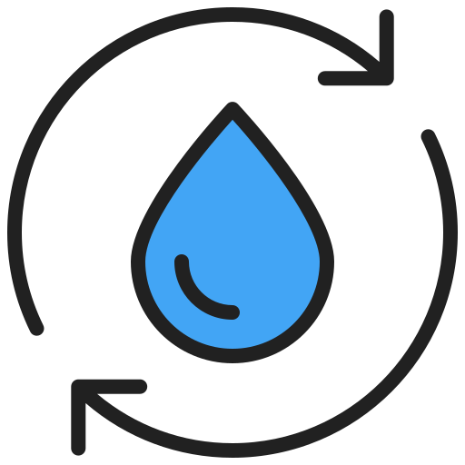 reciclar agua icono gratis