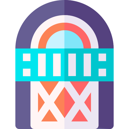 Jukebox Basic Rounded Flat icon