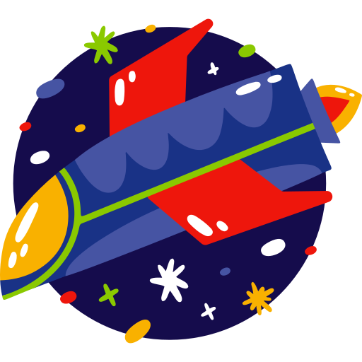 cohete espacial gratis sticker