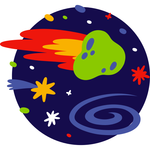 asteroide gratis sticker