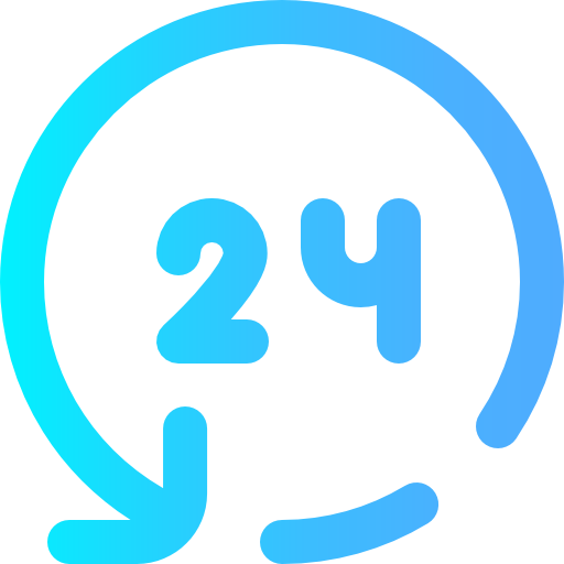 24 hours free icon