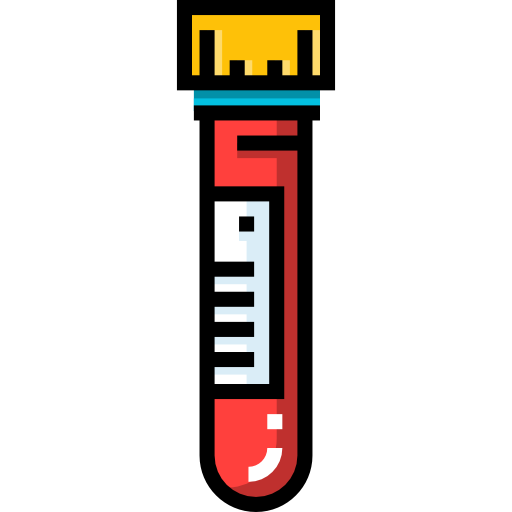 Blood test Detailed Straight Lineal color icon